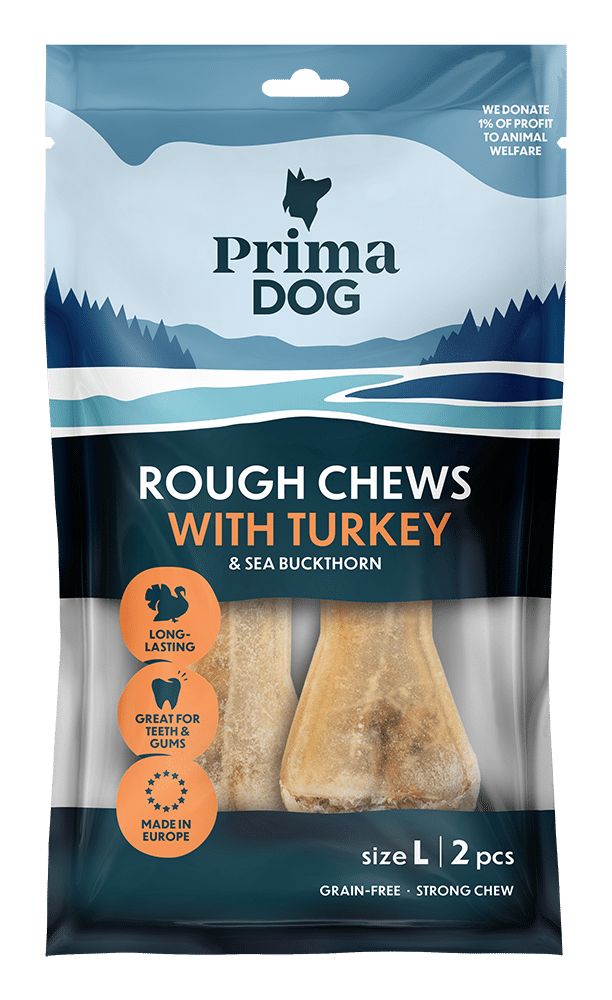 10139 PD Rough Chews Kalkoen & Duindoorn L 13,5 cm, 140 g 6430076894298 (1)
