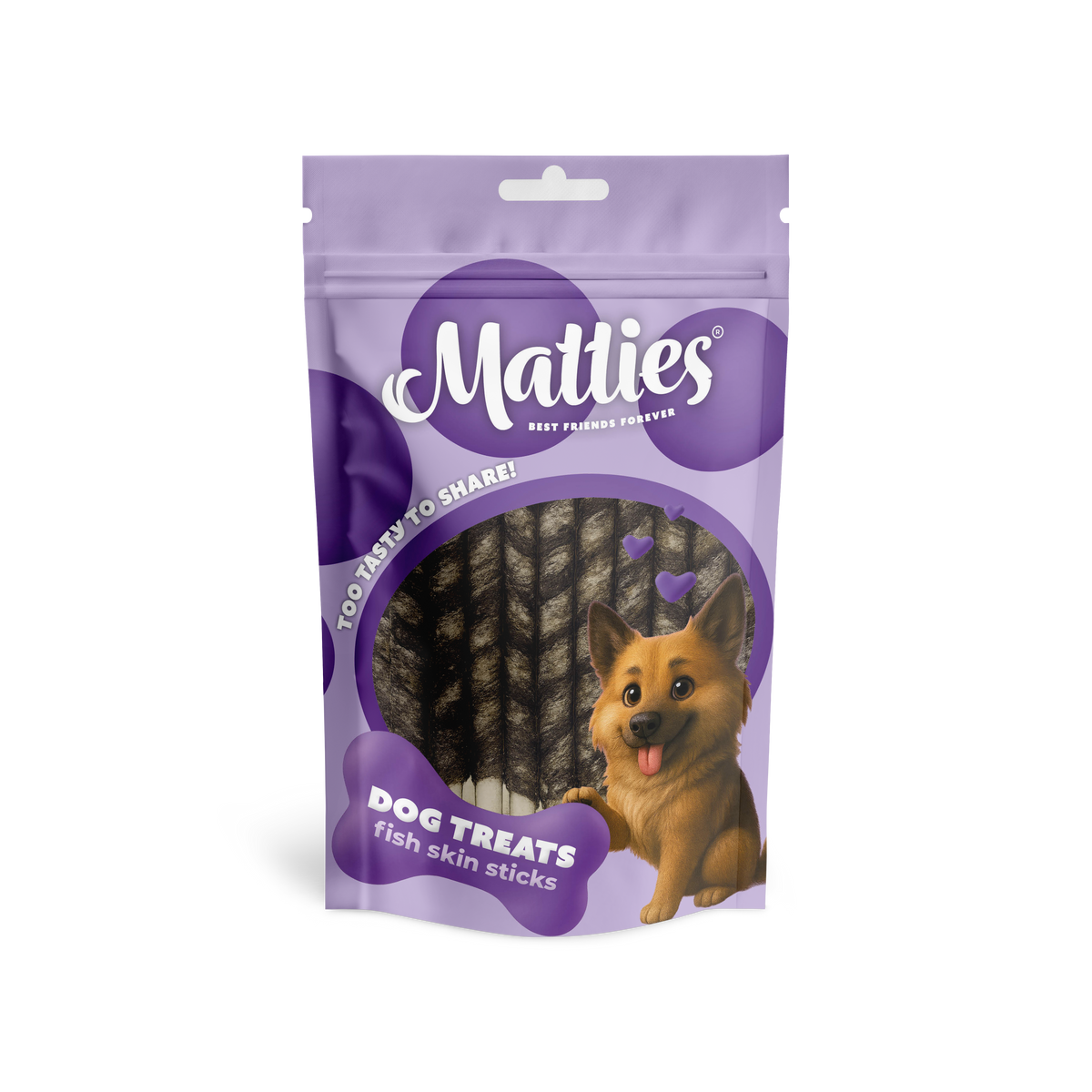 Matties Hondensnack Vishuid met Runderhuid Sticks | 150g