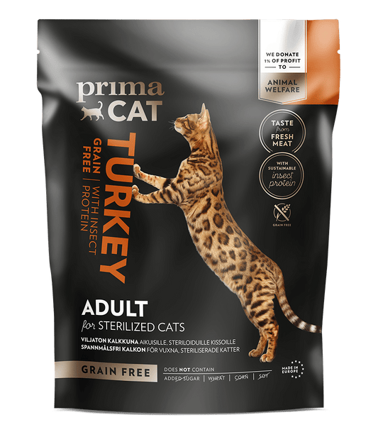 graanvrij kattenvoer kalkoen