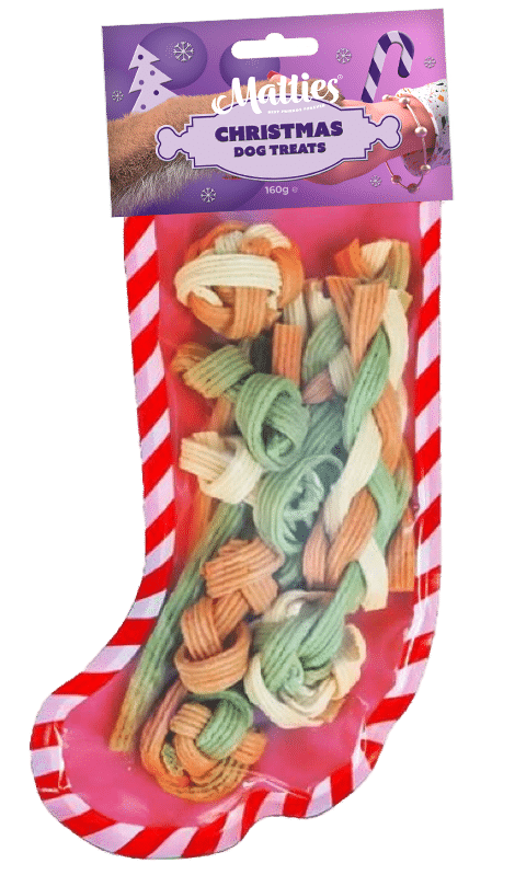 Matties Xmas stocking dog treats