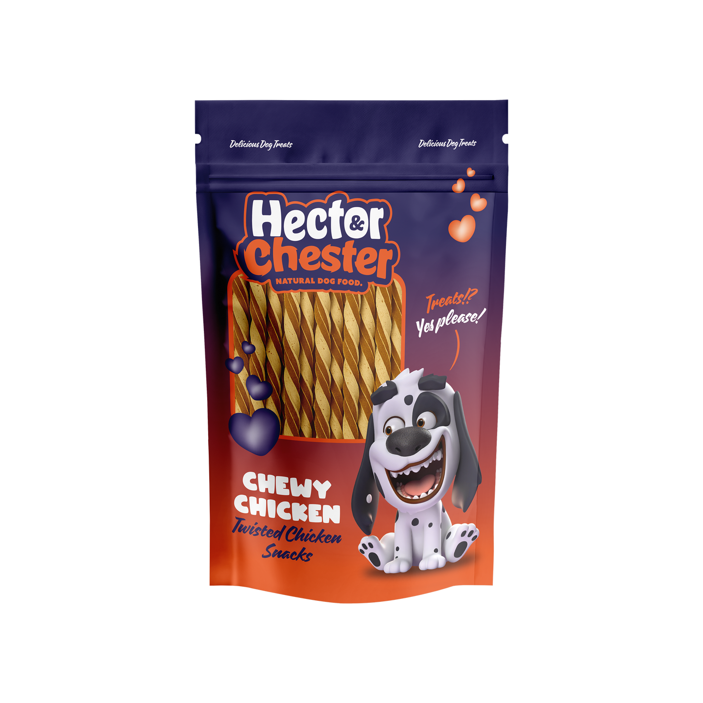 Hector&Chester Twisted Chicken Snacks | 150g