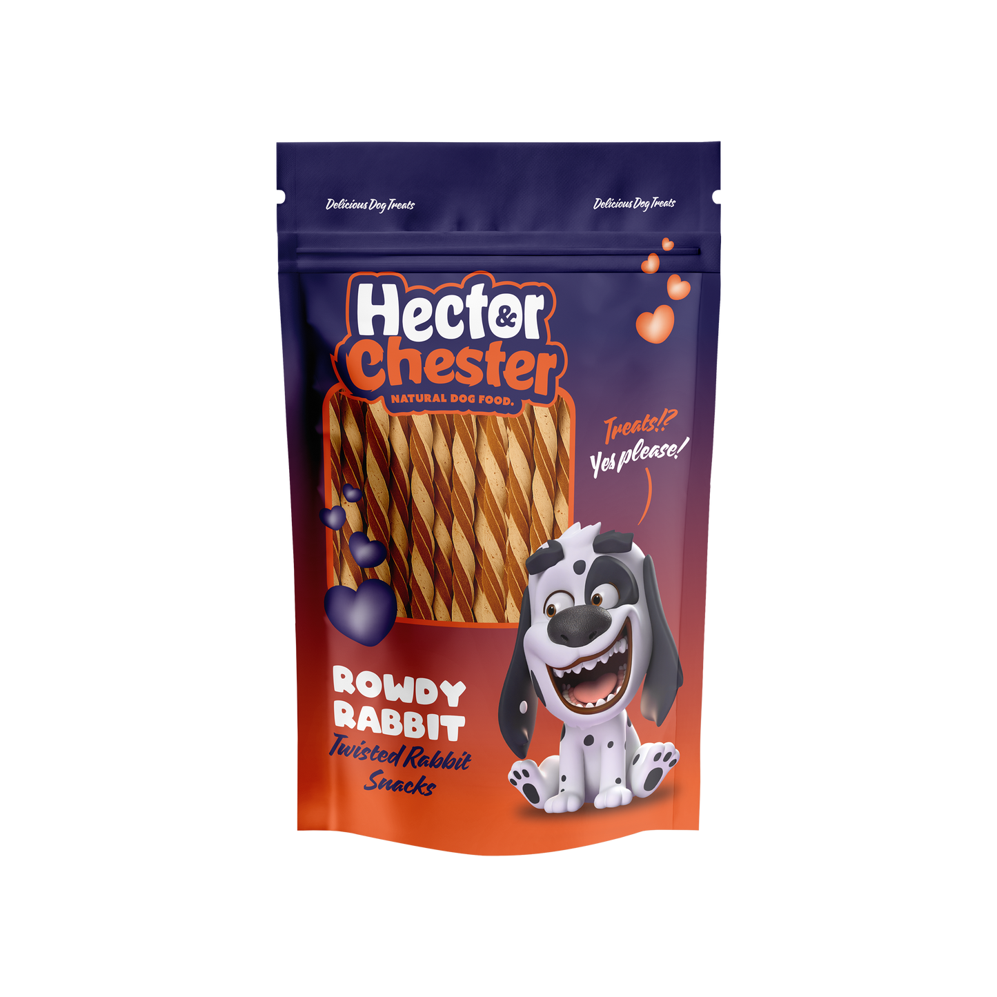 Hector&Chester Twisted Rabbit Snacks | 150g