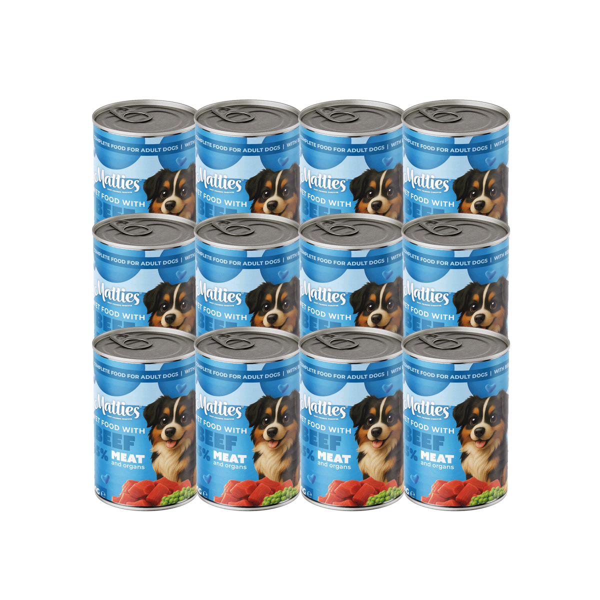 Matties Wet food Dog Beef | 12x400g