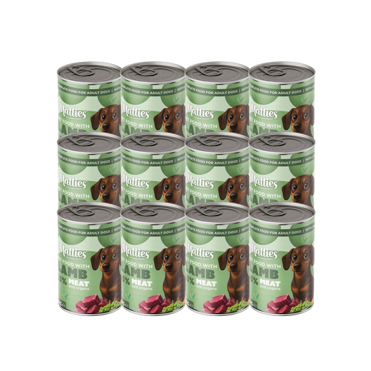 Matties Natvoer Hond Lam | 12x400g