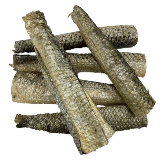 gedroogde zalmhuid 500 gram