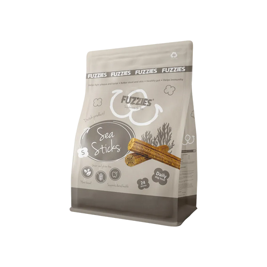 Fuzzies Suppelement Hond | Sea Sticks Maat S - Ø 1.5cm x 10.5cm lang