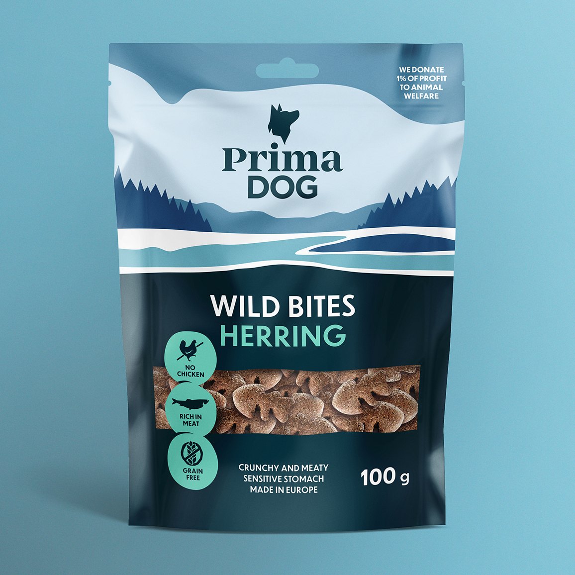 PrimaDog Wild Bites Hundeleckerlis Hering mit Nelken