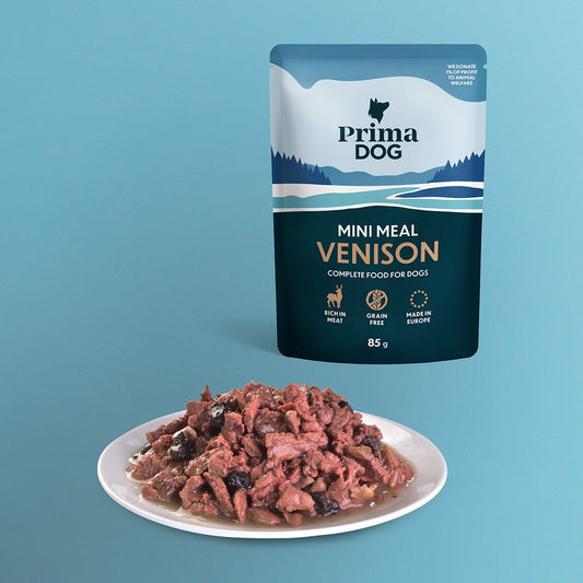 PrimaDog Hondenvoer Mini Meal Hert 85 gram