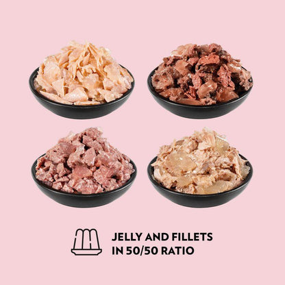 PrimaCat voordeelpakket natvoer in gelei 12 x 85 gram