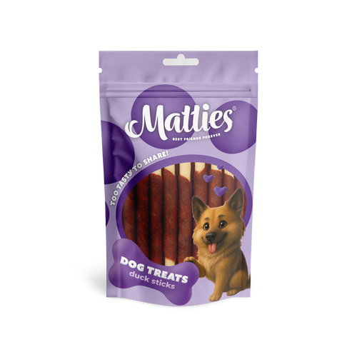 Matties Hondensnack Eend met Runderhuid Sticks | 150g
