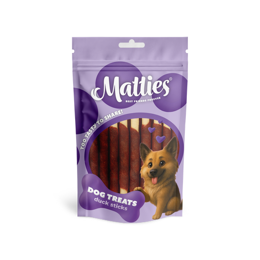 Matties Hondensnack Eend met Runderhuid Sticks | 150g