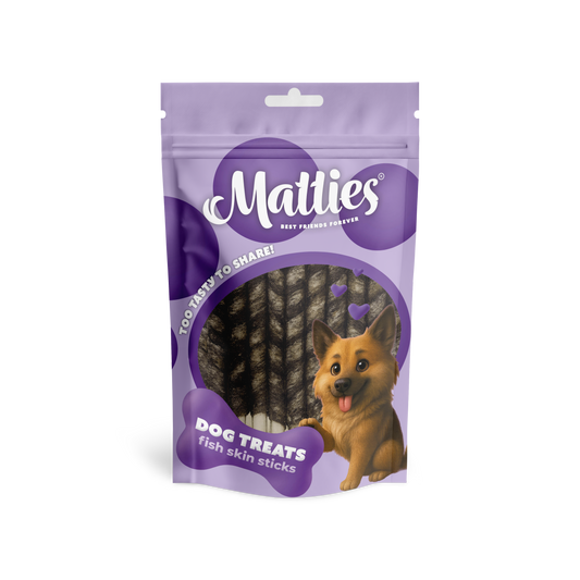 Matties Hondensnack Vishuid met Runderhuid Sticks | 150g