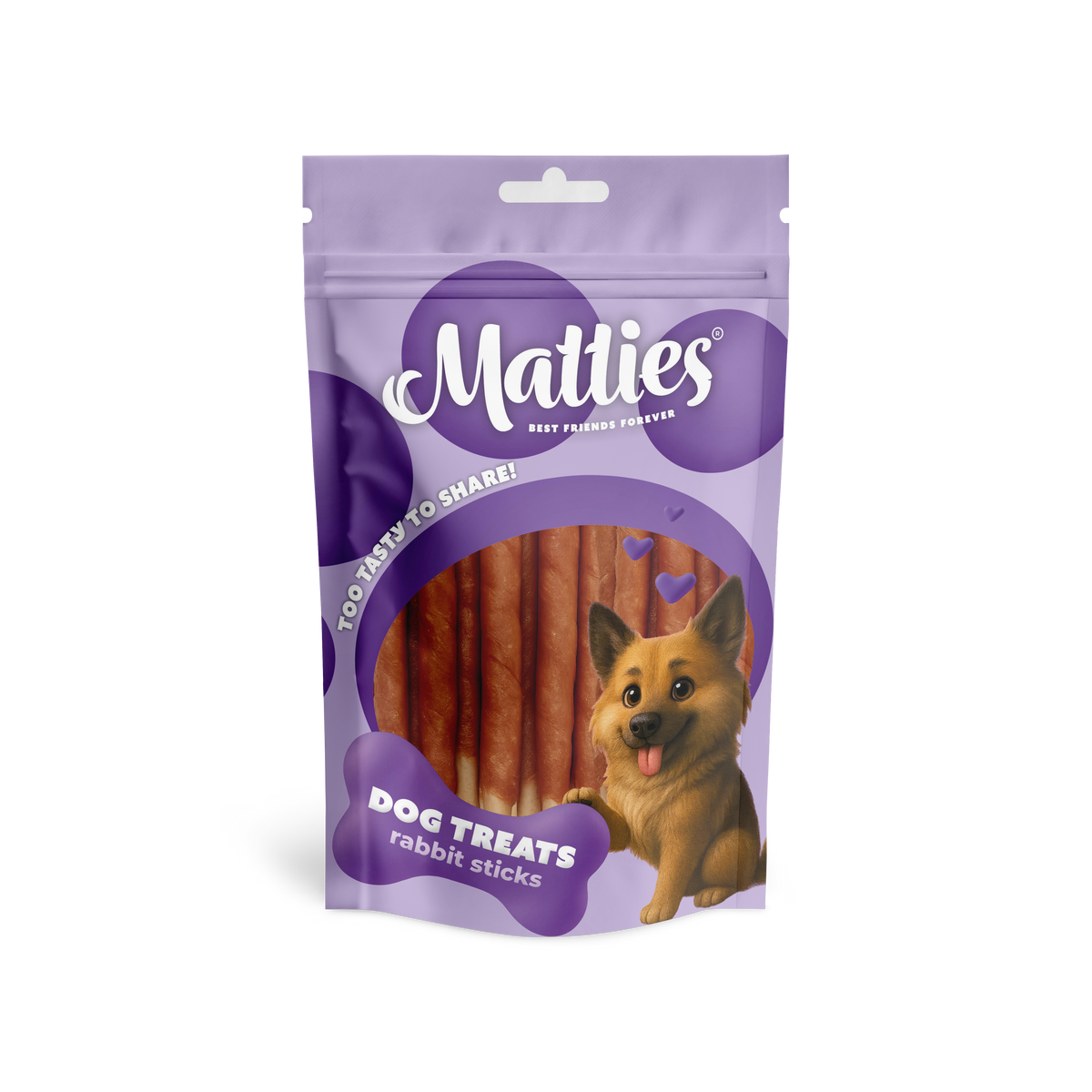 Matties Hondensnack Konijn met Runderhuid Sticks | 150g