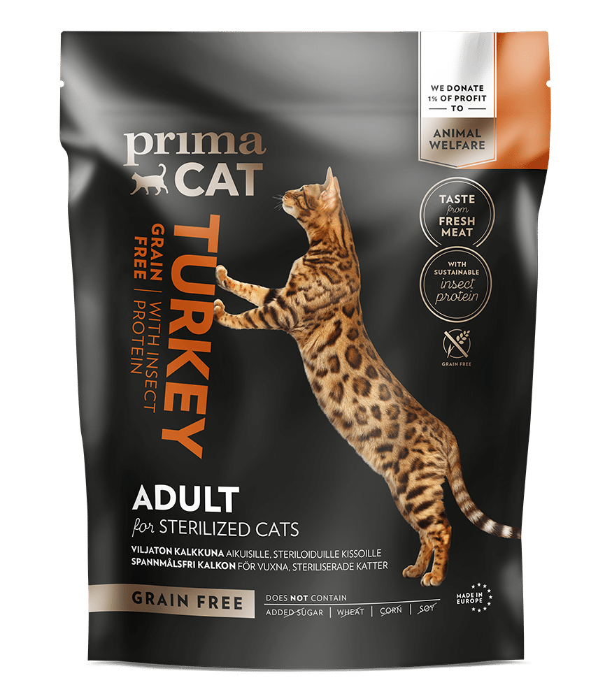 graanvrij kattenvoer kalkoen