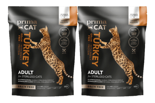 PrimaCat graanvrij kattenvoer kalkoen multipack 2x 1,4 kilo