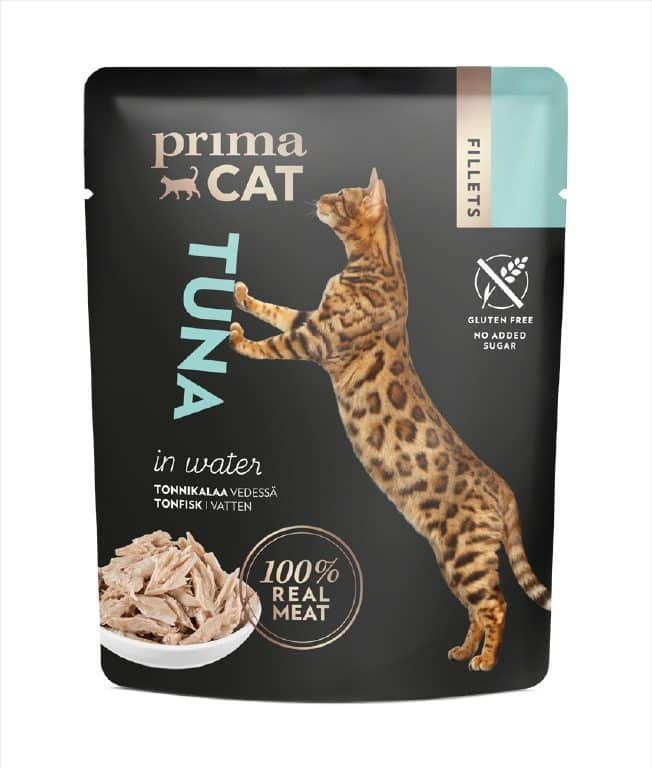 PrimaCat kattenvoer filets Tonijn in water 24 x 50 gram
