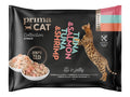 PrimaCat natvoer tonijn met zalm & tonijn met garnalen in gelei 4 x 50 gram - natvoer voor katten