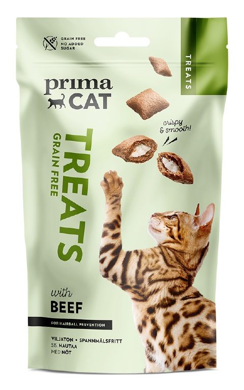 graanvrije kattensnacks met rund