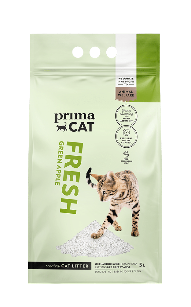 groene appel kattenbakvulling