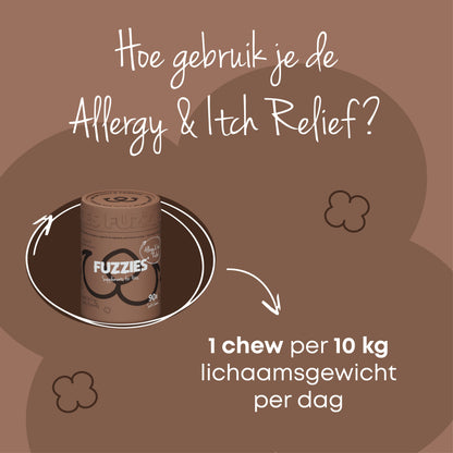 Fuzzies Allergy & Itch relief - Supplement voor hond - 90st