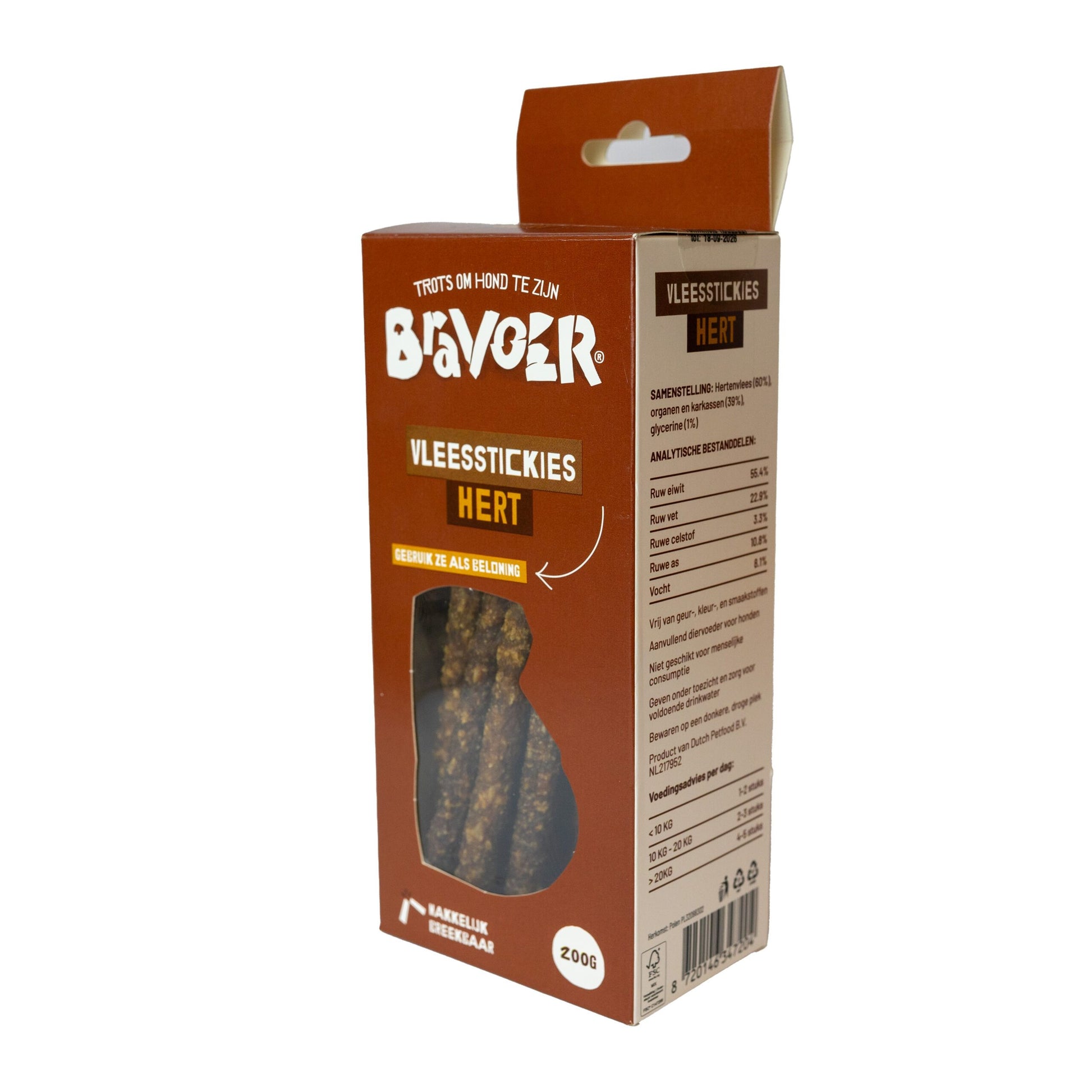 Bravoer vleesstickies Hert