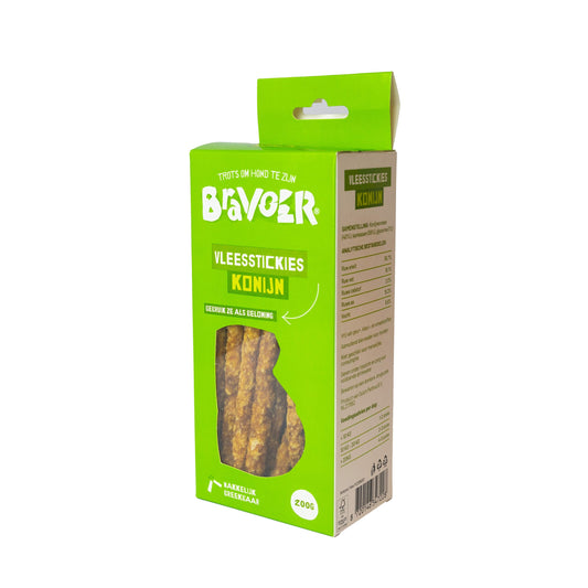 Bravoer vleesstickies Konijn