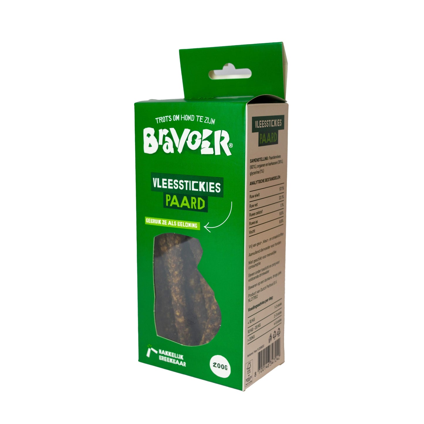 Bravoer vleesstickies Paard