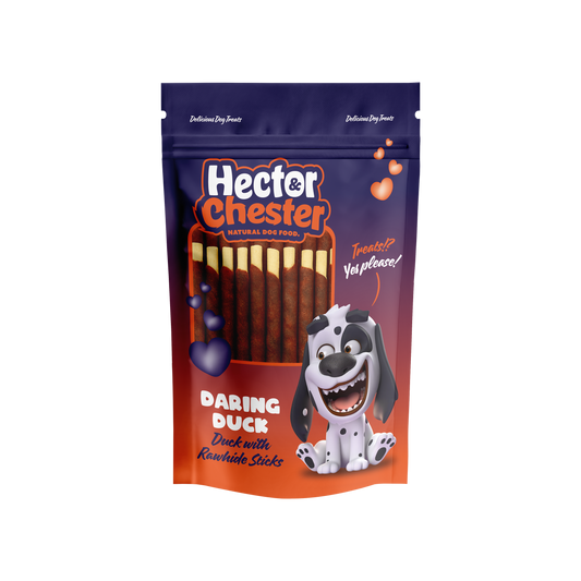 Hector&Chester Duck with Beef Hide Sticks | 150g