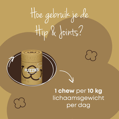 Fuzzies Hip & Joints - Supplement voor hond - 90st
