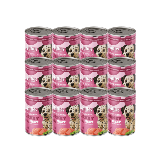 Matties Natvoer Hond Kalkoen | 12x400g