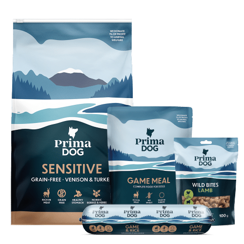 PrimaDog Probierpaket für Hirsch und Truthahn getreidefrei