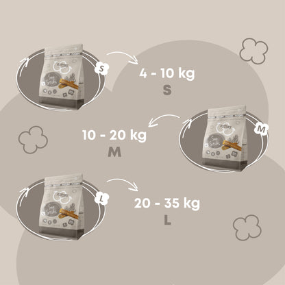 Fuzzies Suppelement Hond | Sea Sticks Maat S - Ø 1.5cm x 10.5cm lang