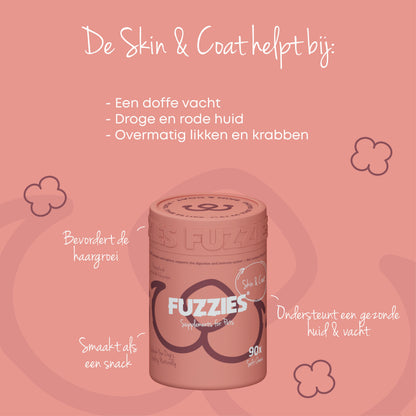 Fuzzies Skin & Coat - Supplement voor hond - 90st
