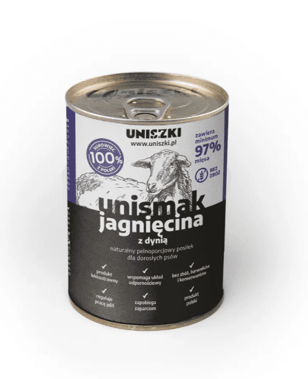 natvoer lam met pompoen