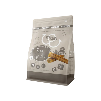 Fuzzies Suppelement Hond | Sea Sticks Maat S - Ø 1.5cm x 10.5cm lang