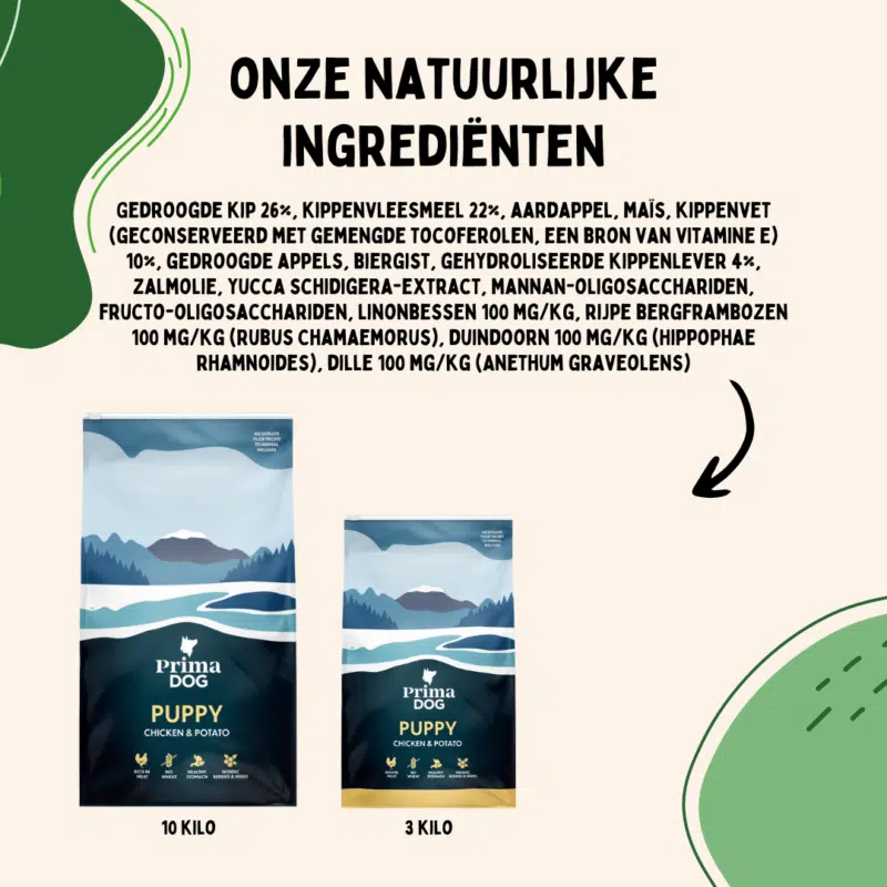 Hondenbrokken Puppy Kip&Aardappel