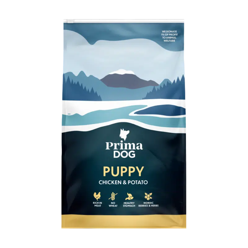 PrimaDog hondenvoer puppy kip & aardappel voor alle rassen 3 kilo