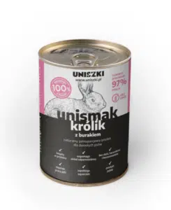 natvoer konijn met rode biet