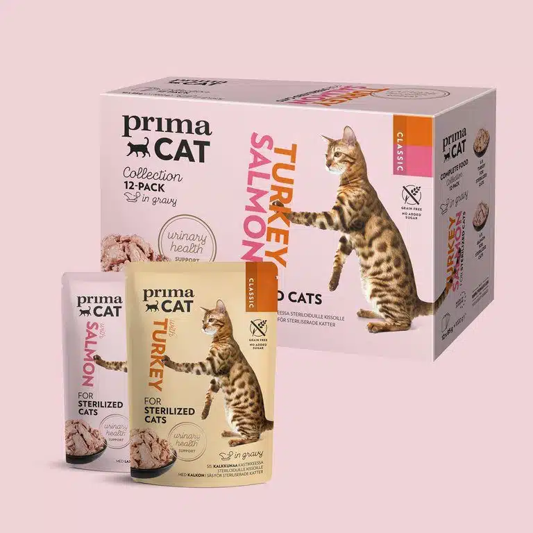 PrimaCat voordeelpakket natvoer voor gesteriliseerde katten 12 x 85 gram - Afbeelding 5