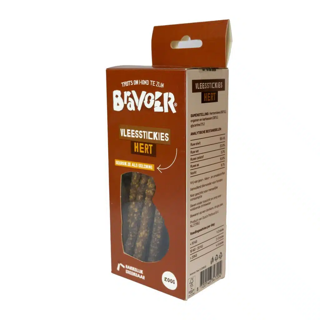 Bravoer vleesstickies Hert