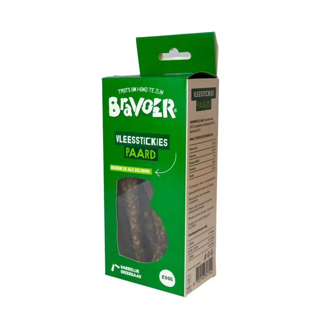 Bravoer vleesstickies Paard