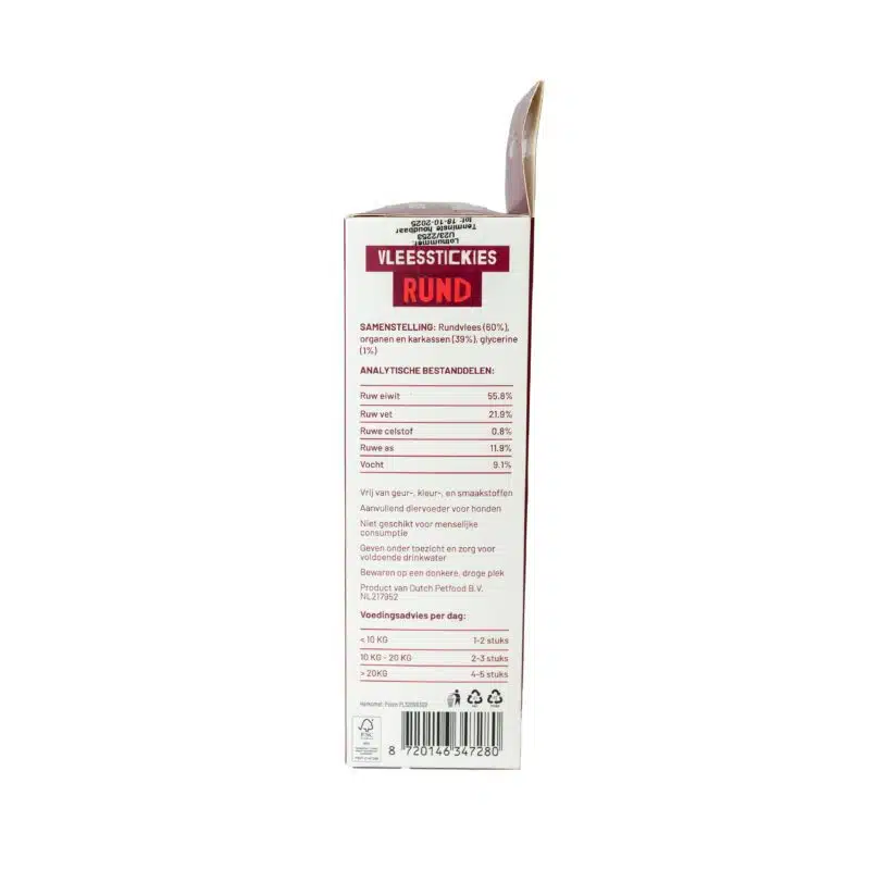Bravoer vleesstickies Rund 200 gram - Afbeelding 2