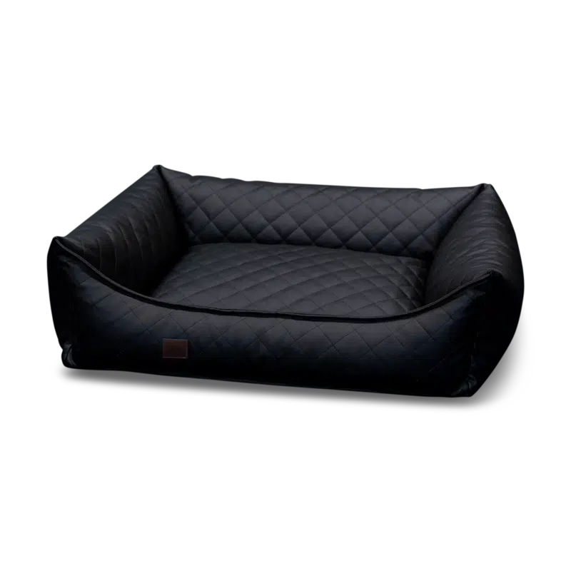 hondenmand zwart lounge