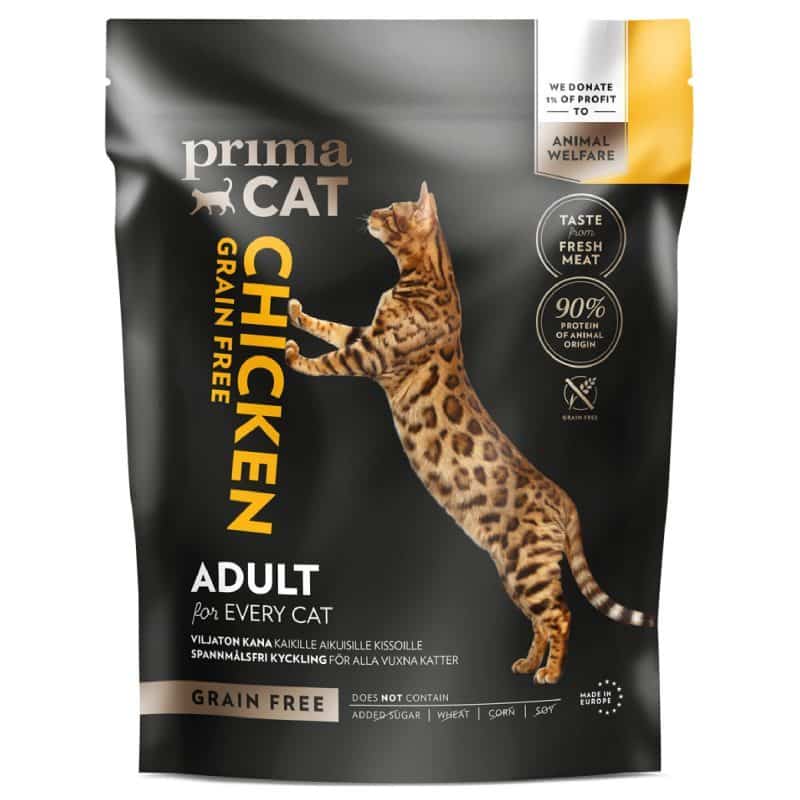 PrimaCat graanvrij kattenvoer kip 400 gram