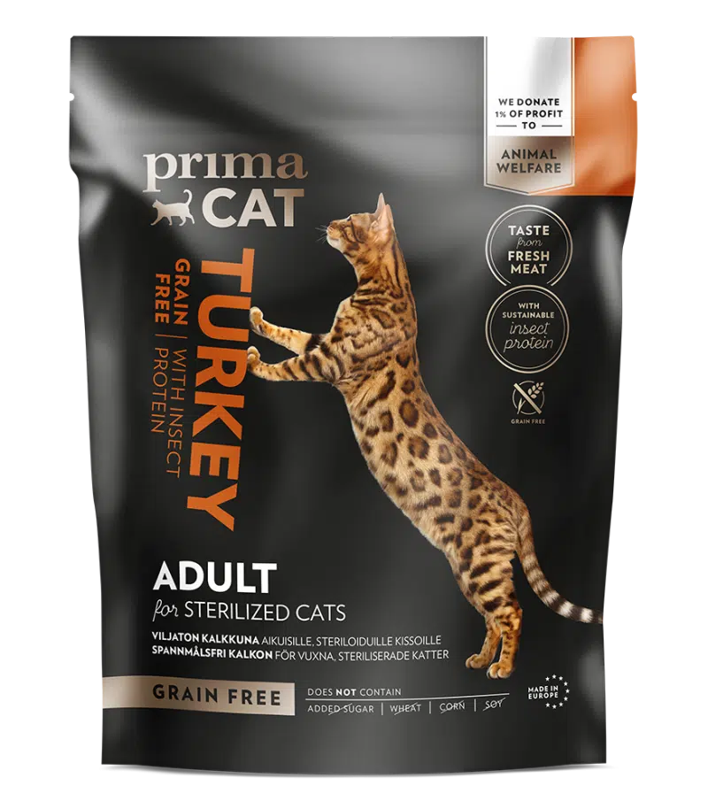 PrimaCat graanvrij kattenvoer kalkoen 400 gram