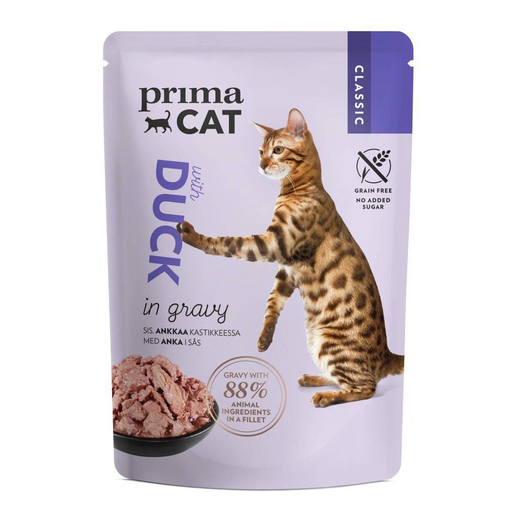 PrimaCat natvoer eend in jus