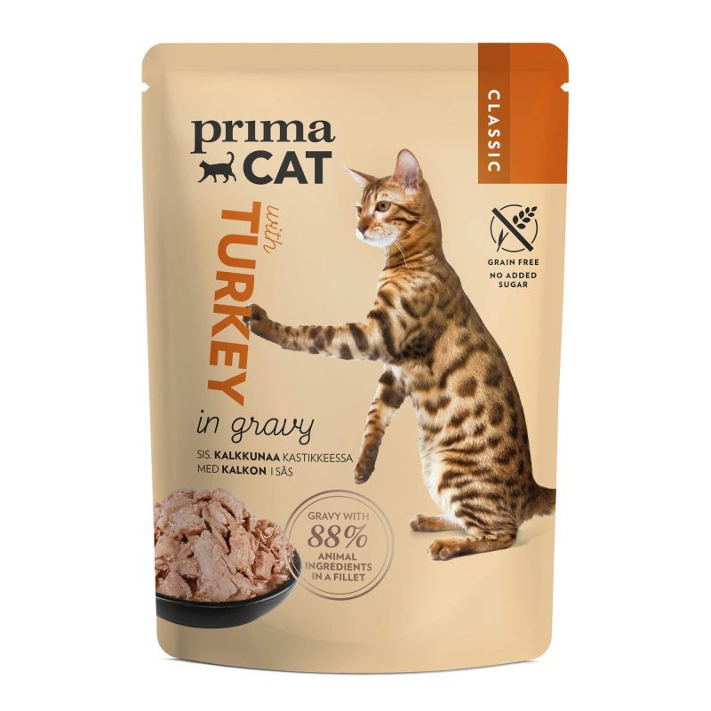 Primacat natvoer kalkoen in jus