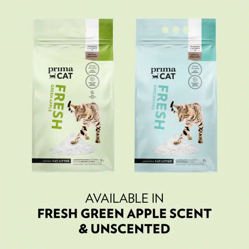 PrimaCat groene appel kattenbakvulling wit 5L - Afbeelding 4