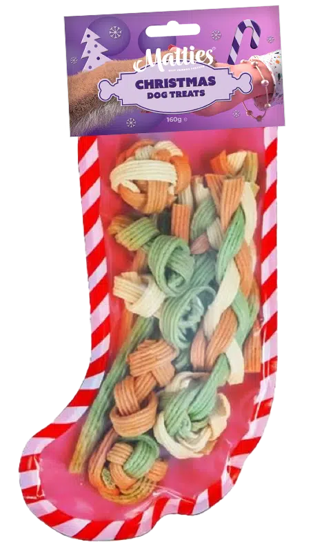 Matties Xmas stocking dog treats